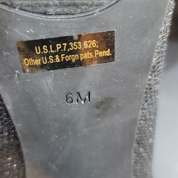 GUESS SHIMMER GLITTER CRISS-CROS STRAPS HIGH HEEL STILETTO PUMP - Picture 15 of 15